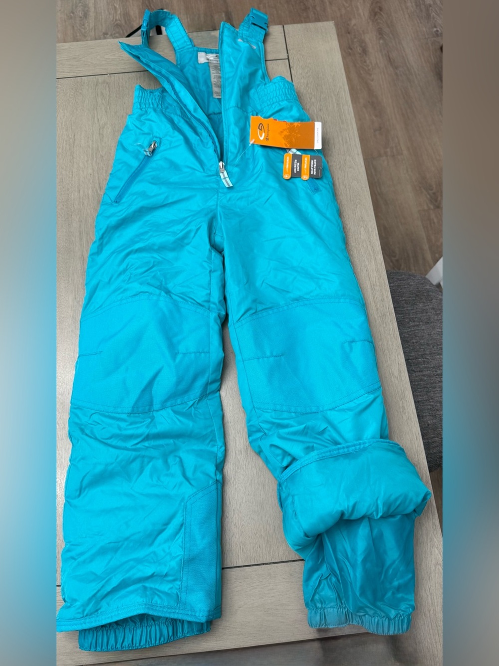 CHAMPION WATER RESISTANT SNOW SKI OVERALL GIRLS S 6-6x Zipper Pull